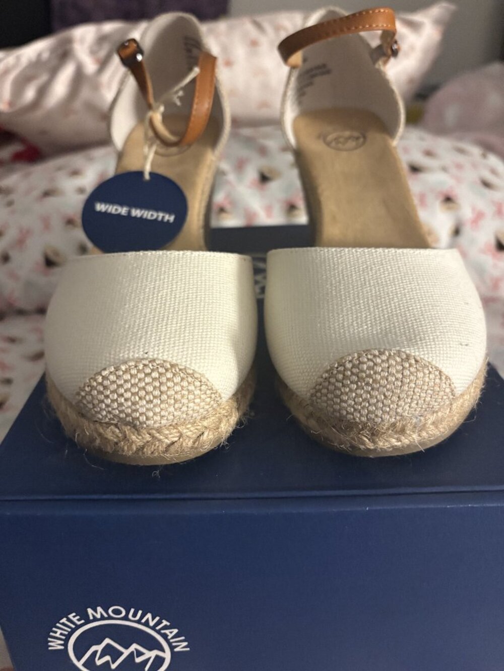 White Mountain Women's Mamba Espadrille Wedges (wide width)
